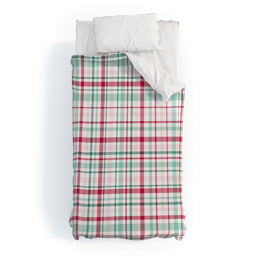 Lisa Argyropoulos Merry Vintage Plaid Duvet Cover