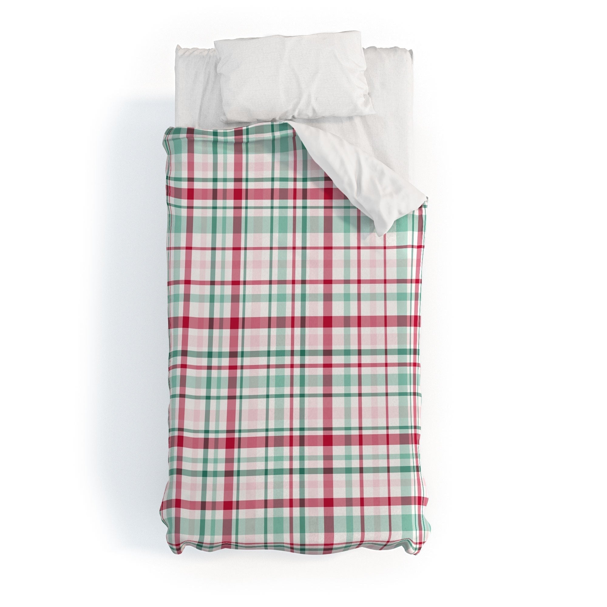Lisa Argyropoulos Merry Vintage Plaid Duvet Cover