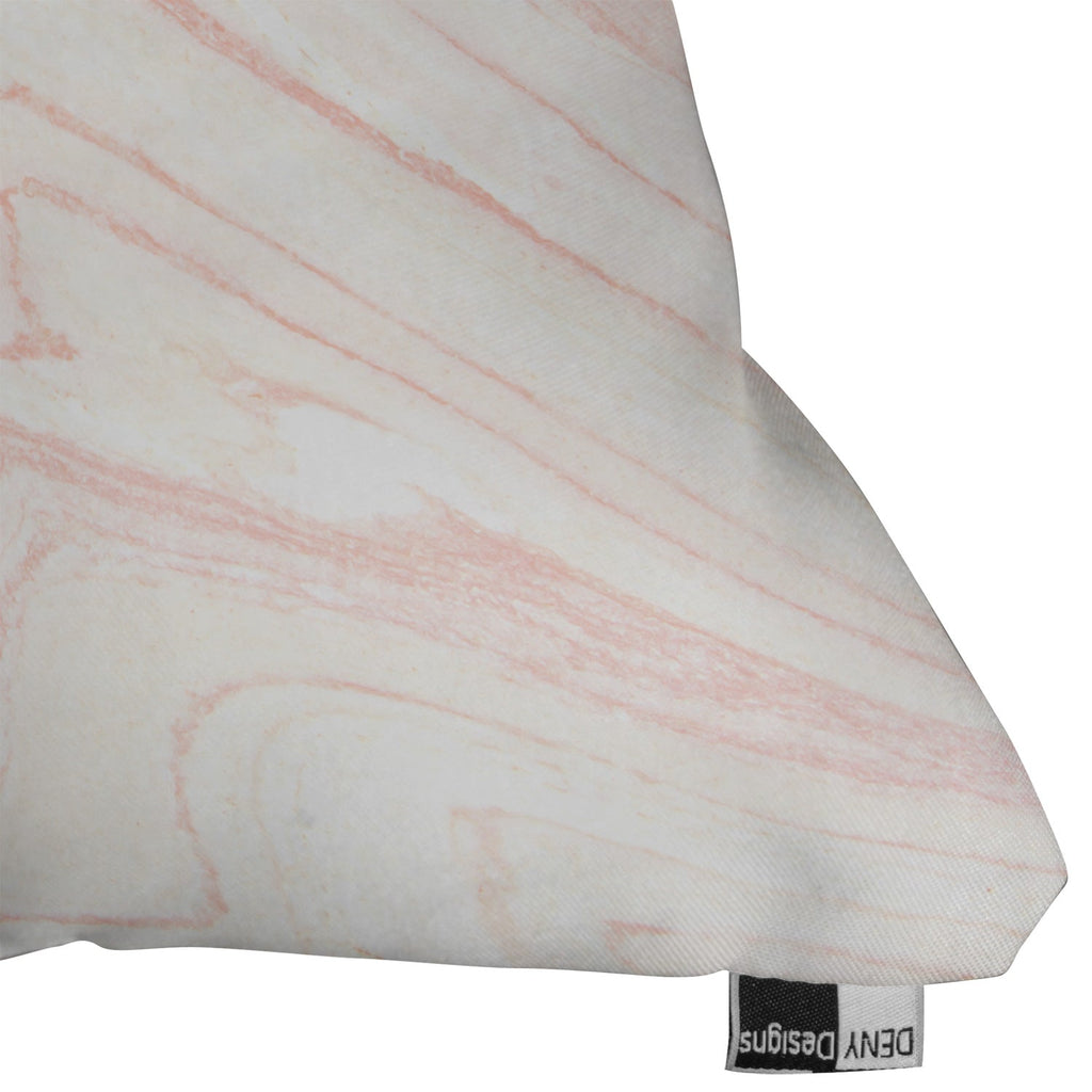 Rebecca Allen Blush Marble Throw Pillow