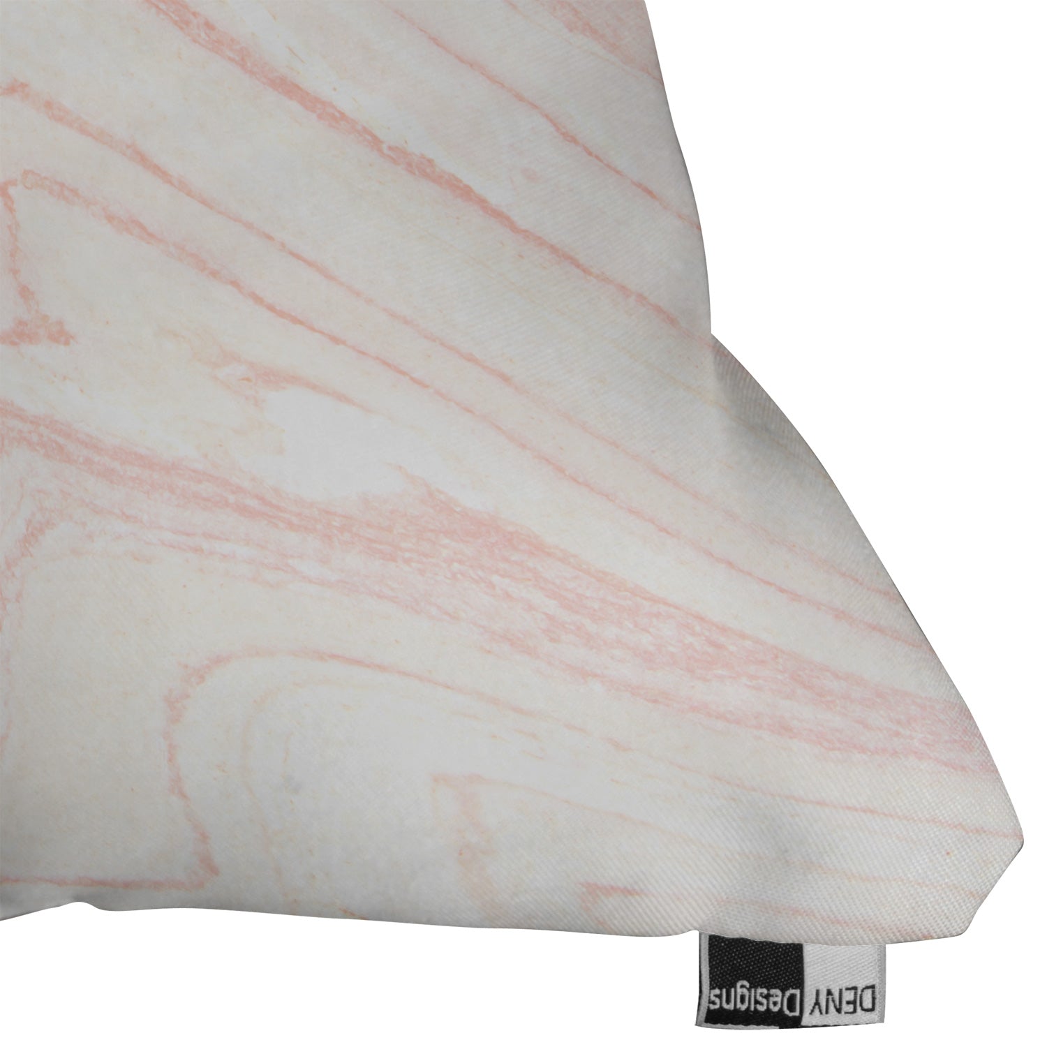 Rebecca Allen Blush Marble Throw Pillow