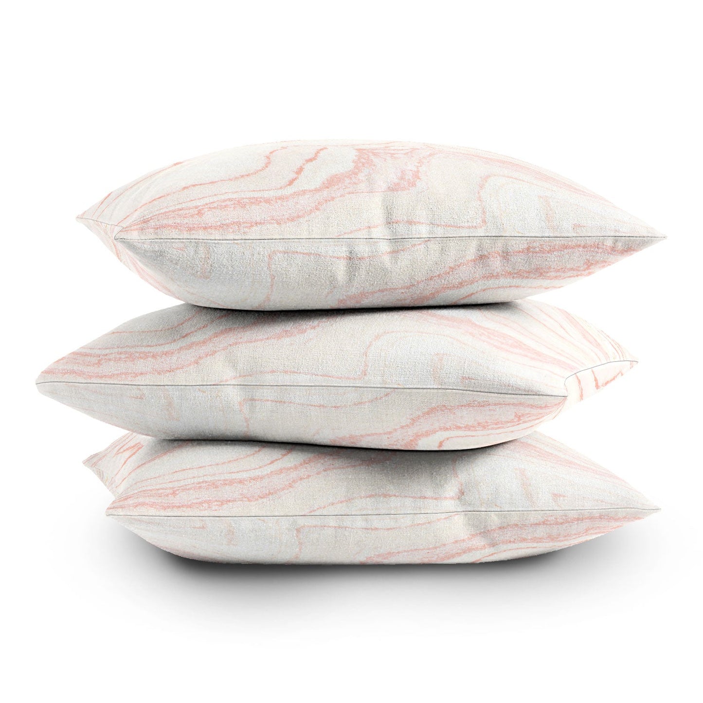 Rebecca Allen Blush Marble Throw Pillow