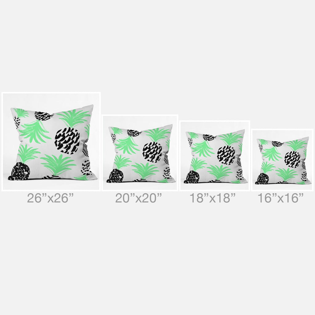Rebecca Allen Classy Pineapples Throw Pillow