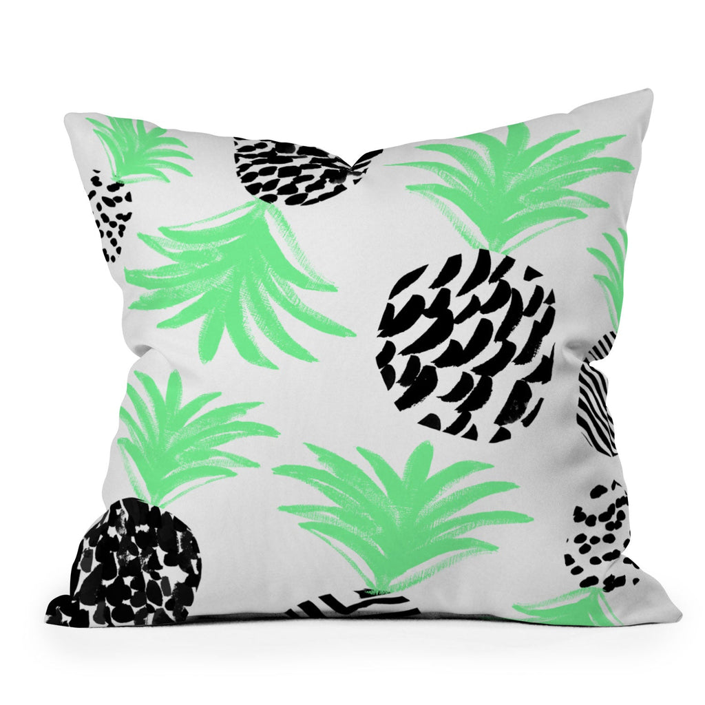 Rebecca Allen Classy Pineapples Throw Pillow