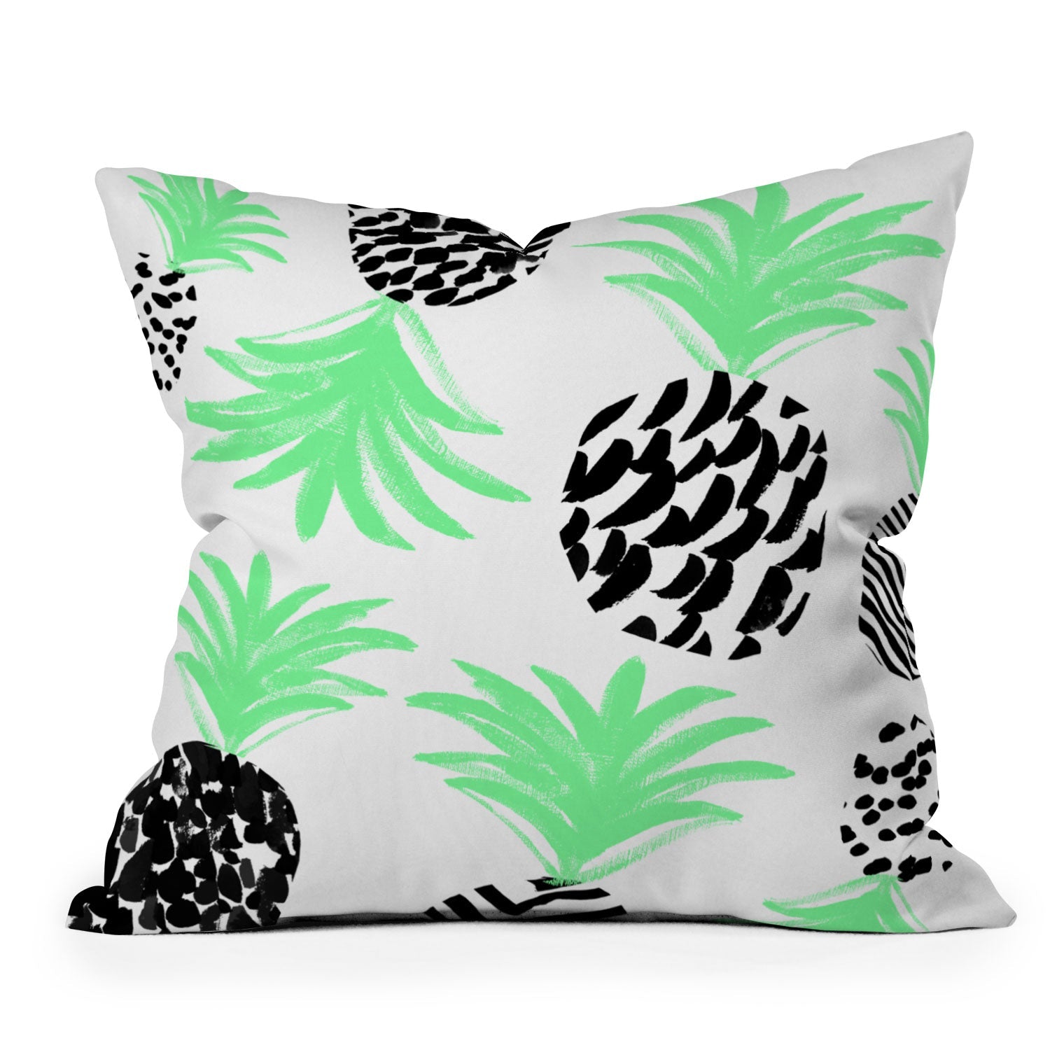 Rebecca Allen Classy Pineapples Throw Pillow