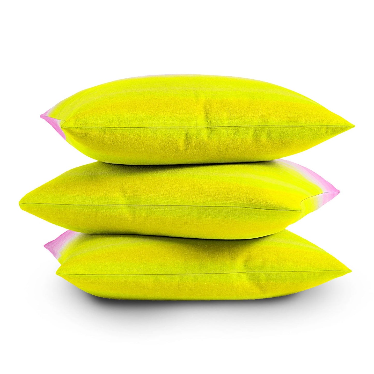 Rebecca Allen When Pink Met Yellow Throw Pillow