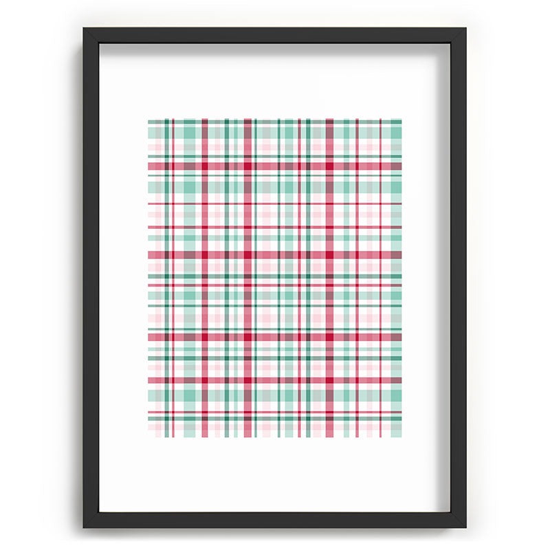Lisa Argyropoulos Merry Vintage Plaid Recessed Framing Rectangle