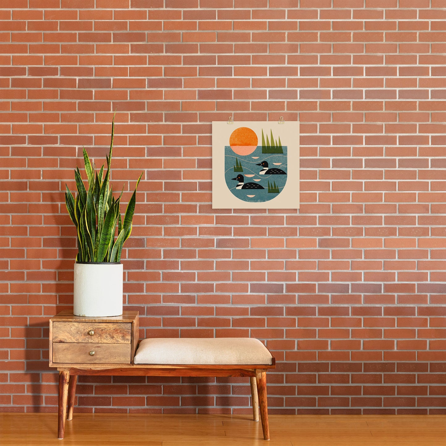 Renea L Thull Loon Lake Art Print