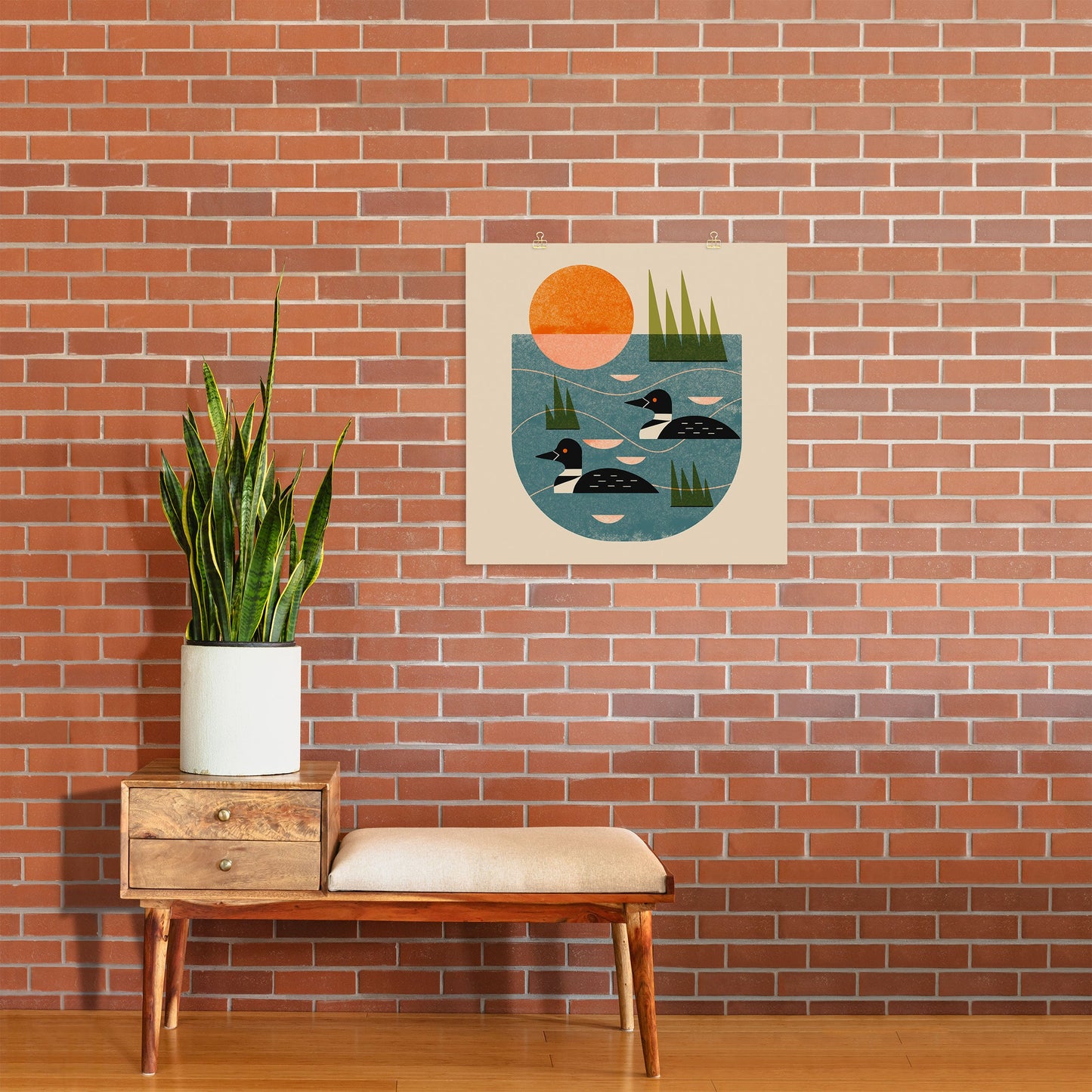 Renea L Thull Loon Lake Art Print