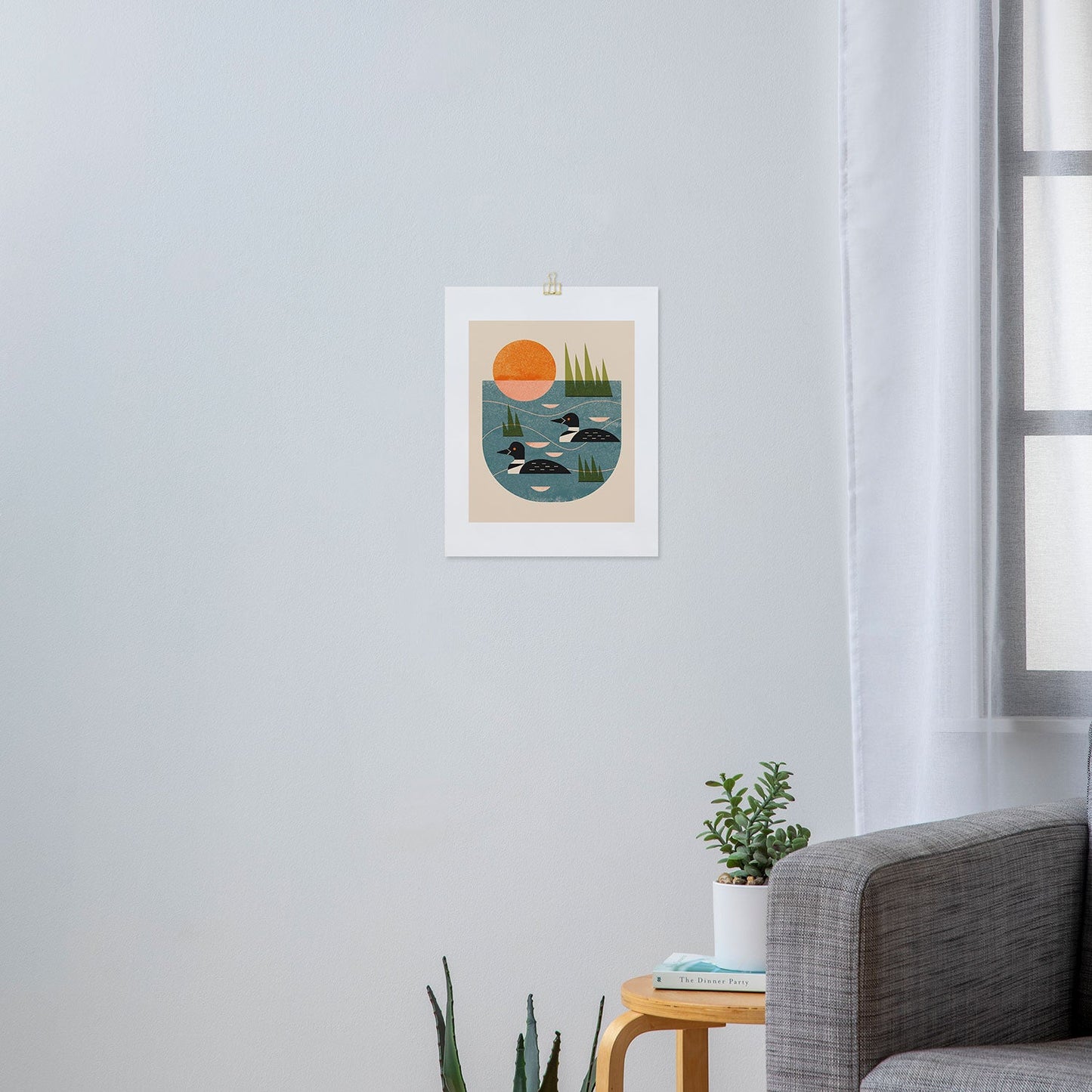 Renea L Thull Loon Lake Art Print