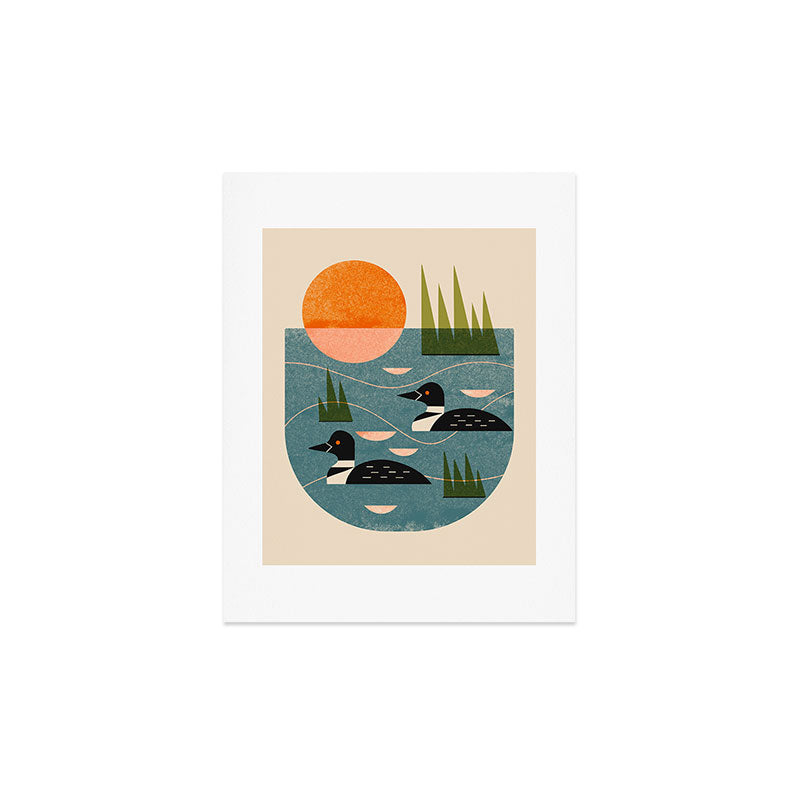 Renea L Thull Loon Lake Art Print