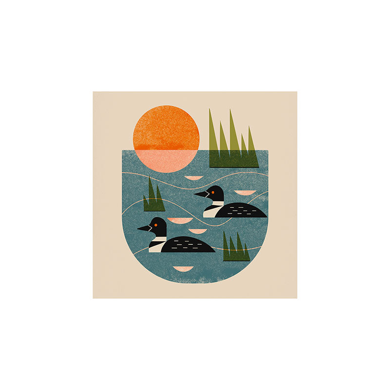 Renea L Thull Loon Lake Art Print