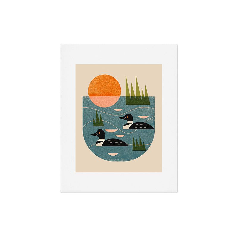Renea L Thull Loon Lake Art Print