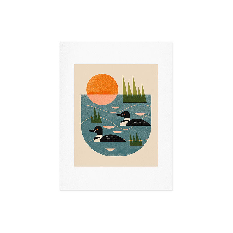 Renea L Thull Loon Lake Art Print