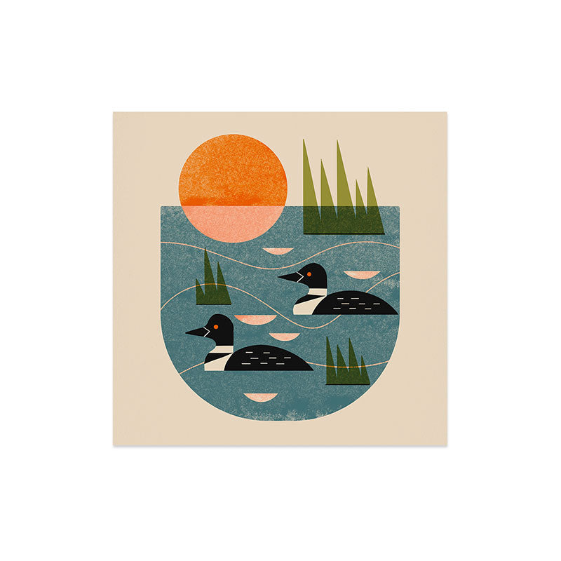 Renea L Thull Loon Lake Art Print