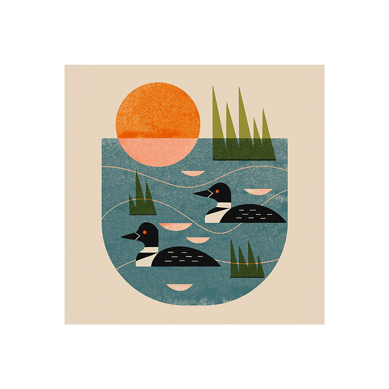 Renea L Thull Loon Lake Art Print