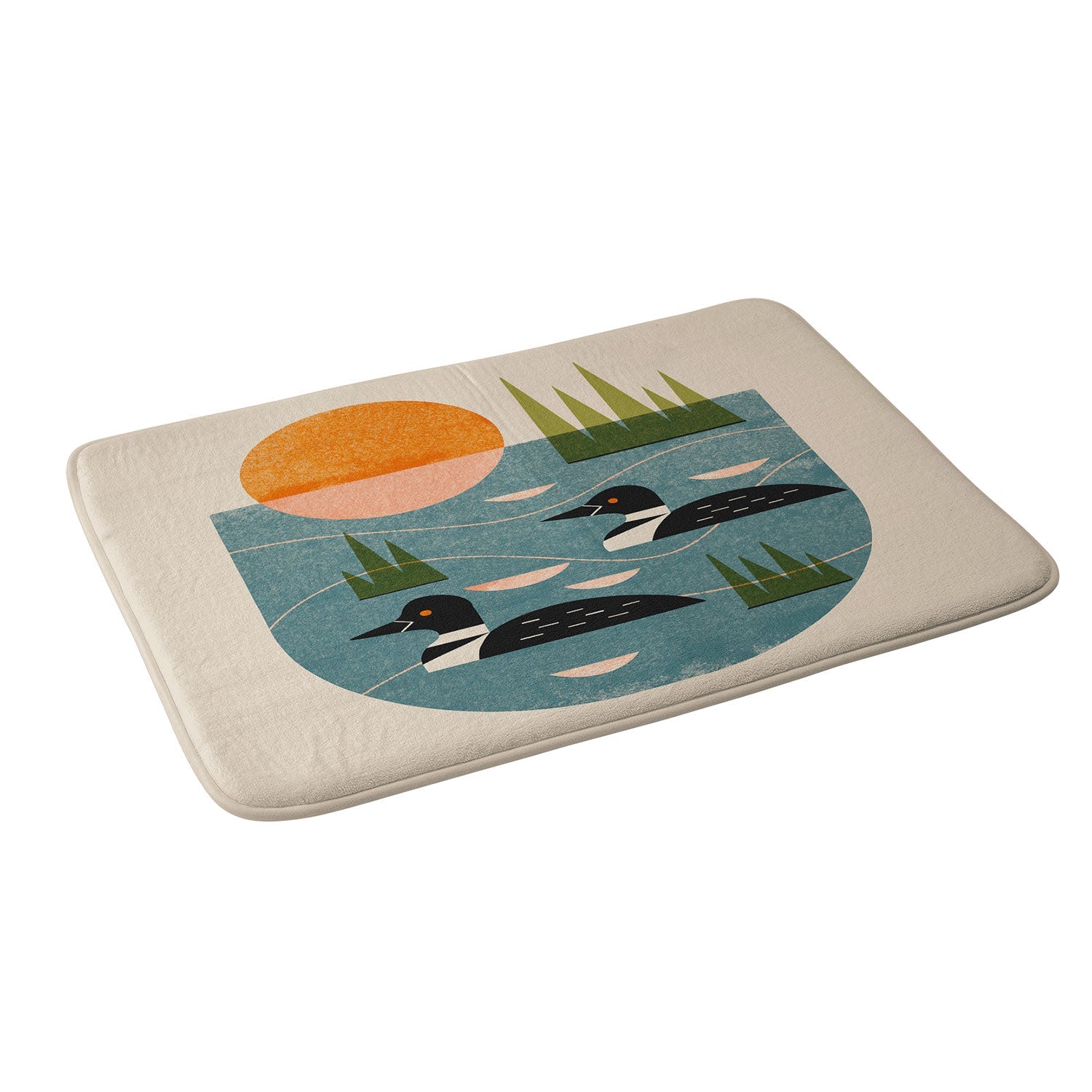 Renea L Thull Loon Lake Memory Foam Bath Mat