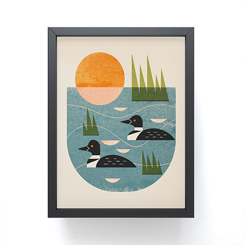 Renea L Thull Loon Lake Framed Mini Art Print