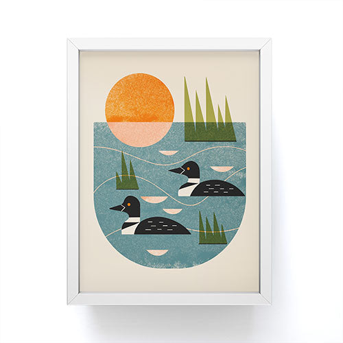 Renea L Thull Loon Lake Framed Mini Art Print