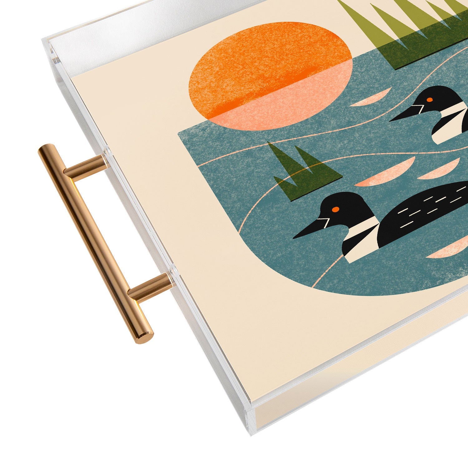 Renea L Thull Loon Lake Acrylic Tray