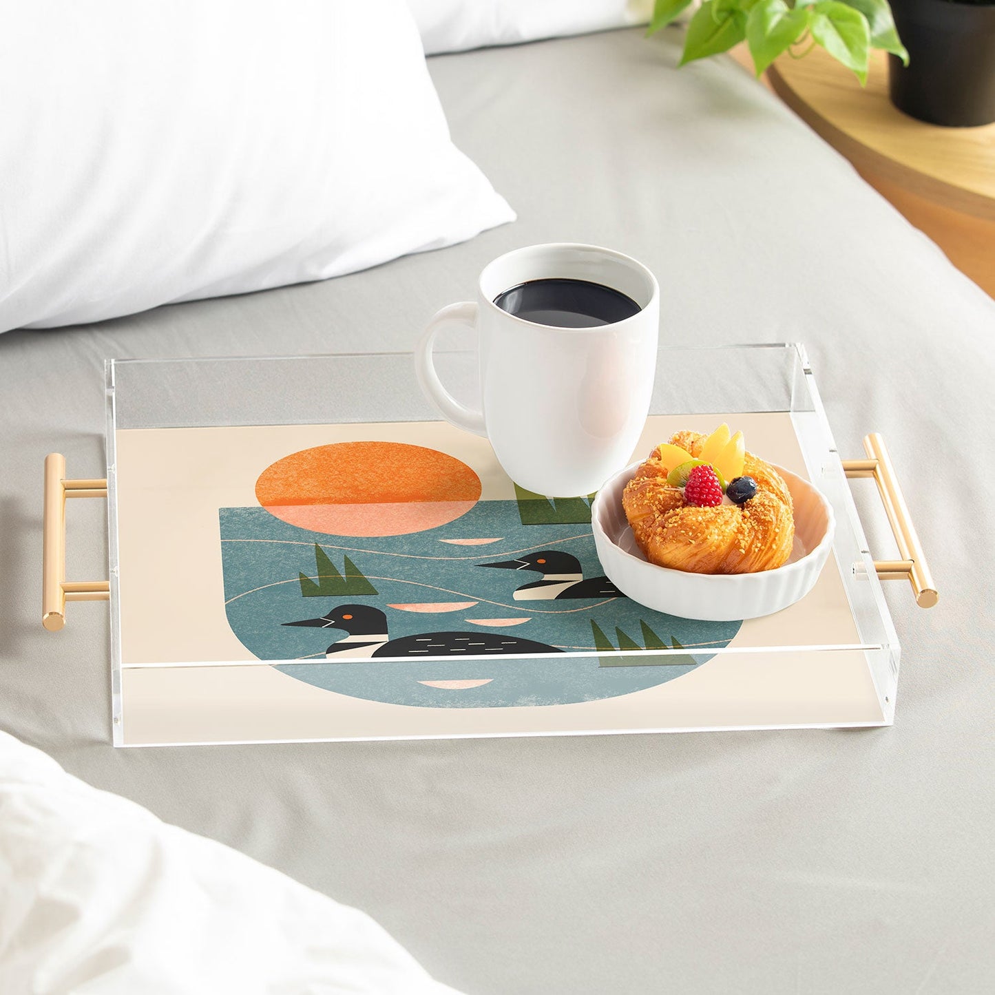 Renea L Thull Loon Lake Acrylic Tray