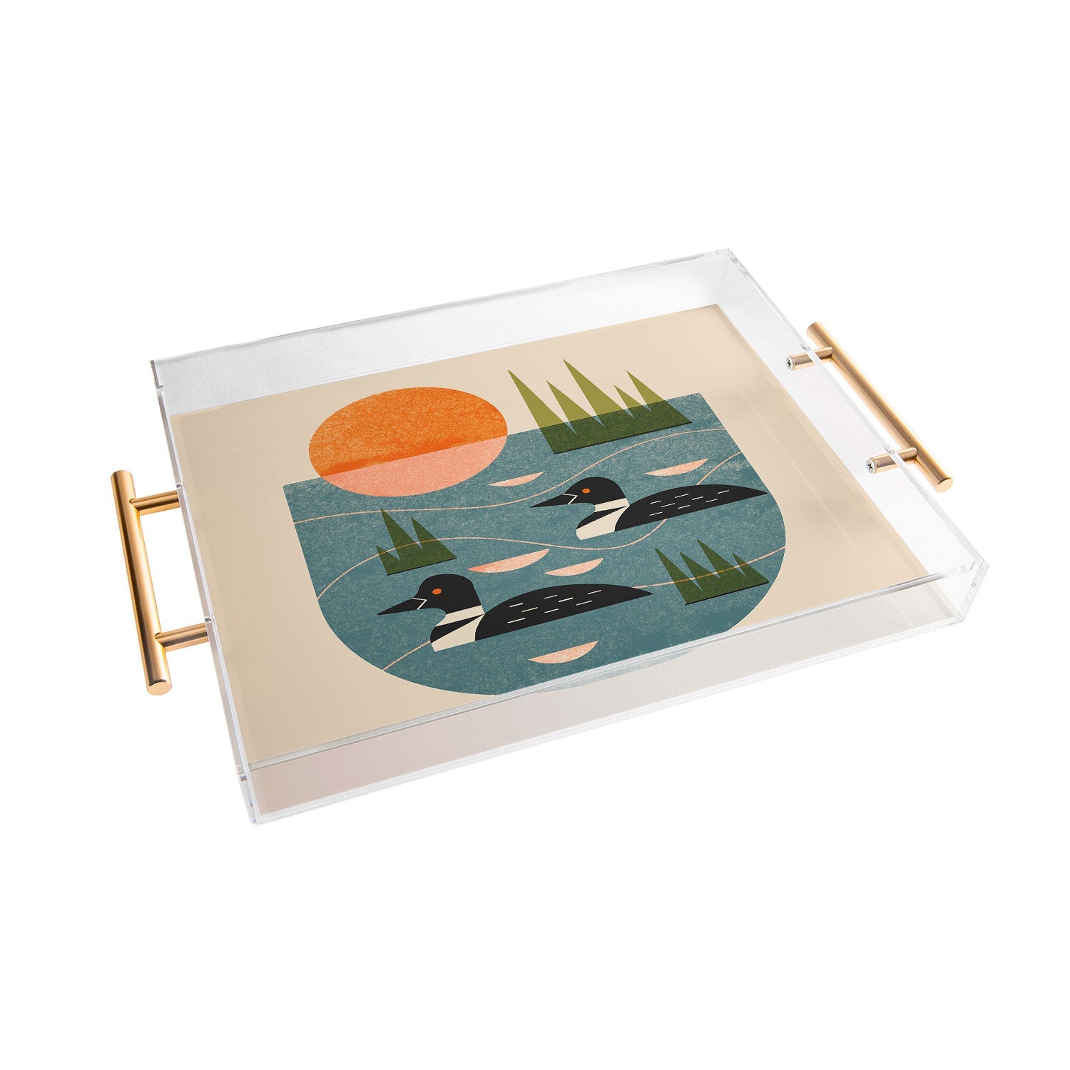 Renea L Thull Loon Lake Acrylic Tray