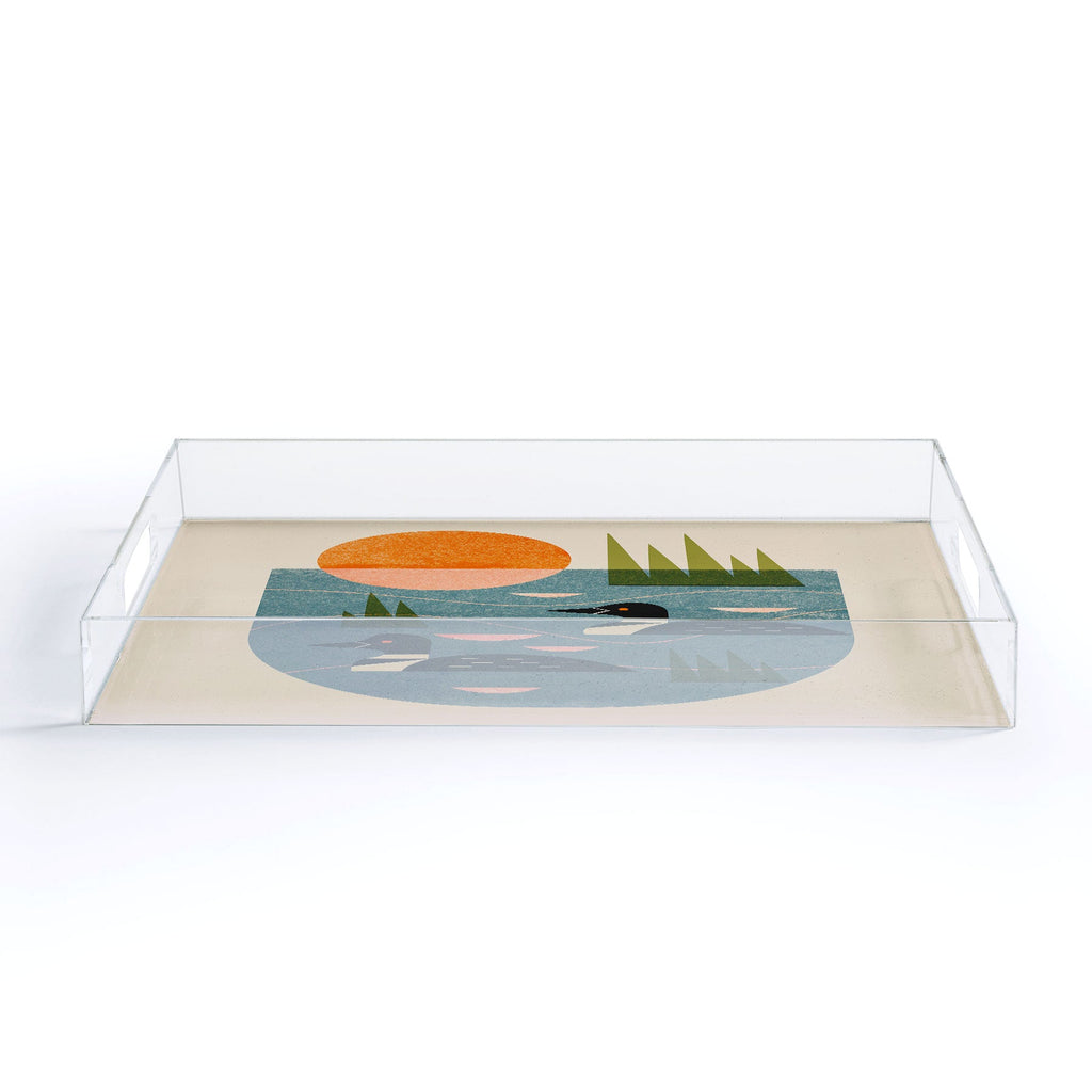 Renea L Thull Loon Lake Acrylic Tray