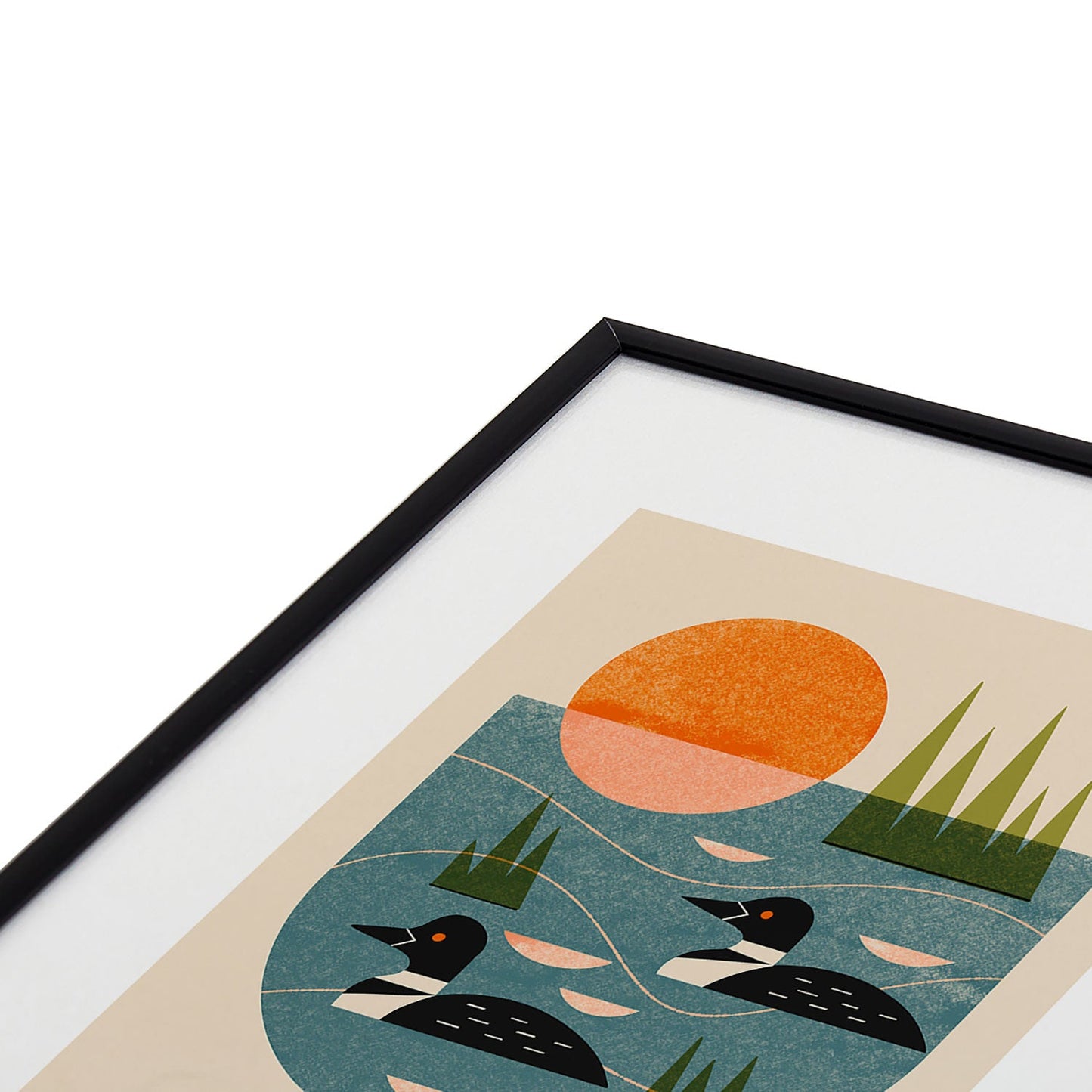Renea L Thull Loon Lake Metal Framed Art Print