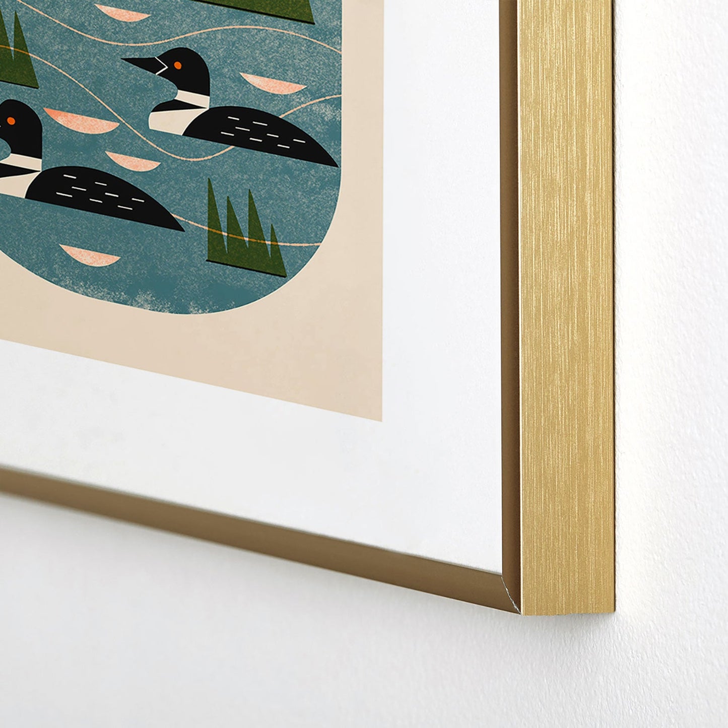 Renea L Thull Loon Lake Metal Framed Art Print