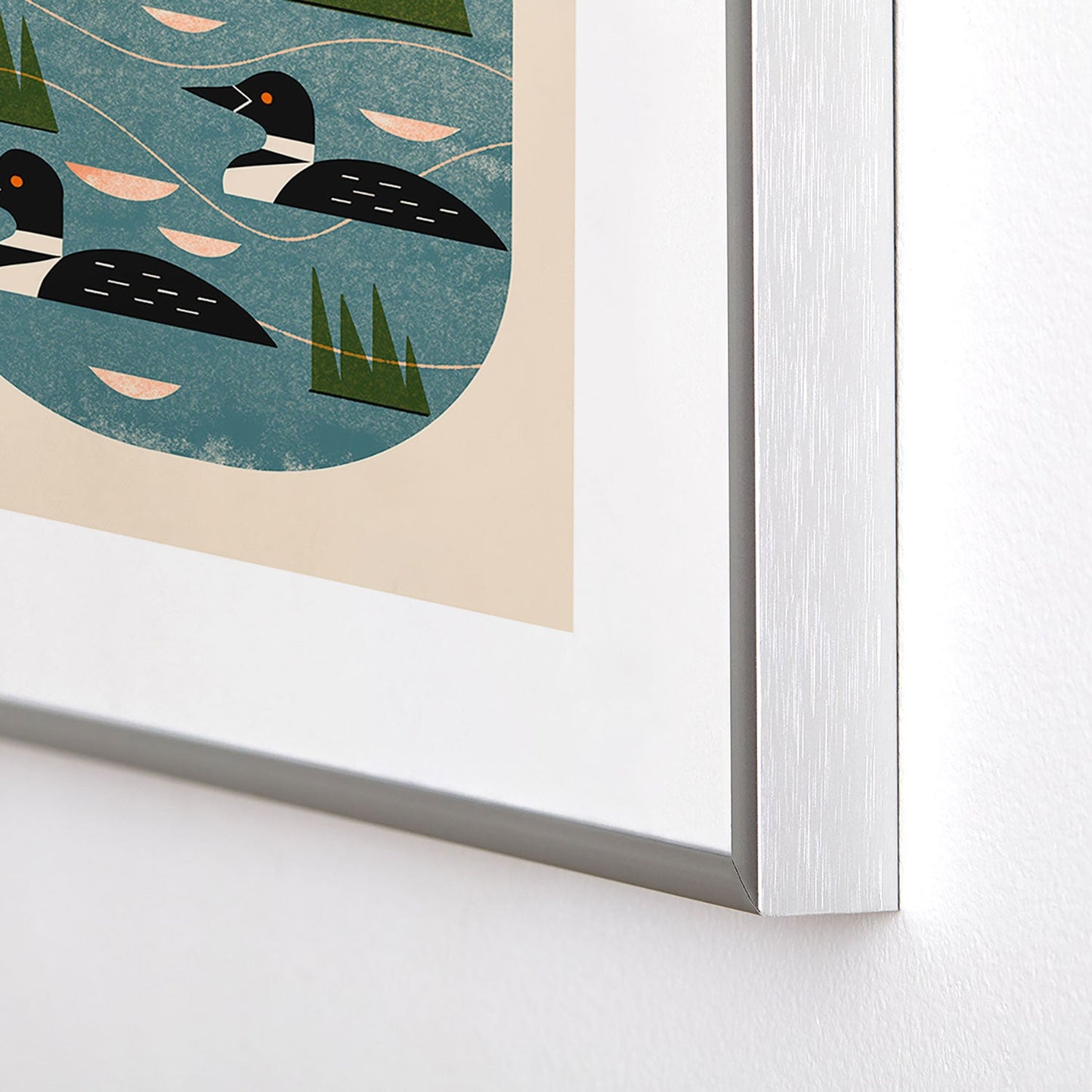 Renea L Thull Loon Lake Metal Framed Art Print