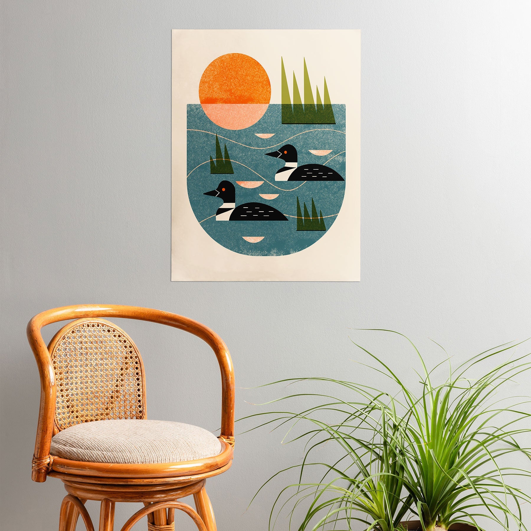 Renea L Thull Loon Lake Poster