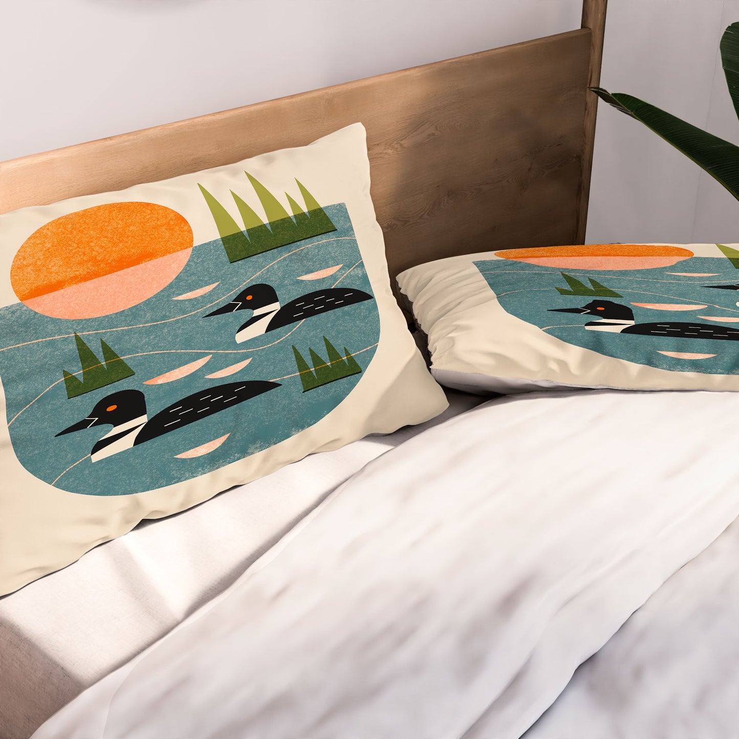 Renea L Thull Loon Lake Pillow Shams