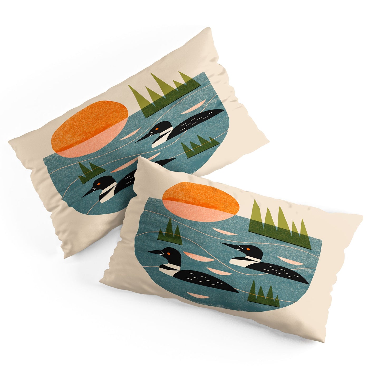 Renea L Thull Loon Lake Pillow Shams