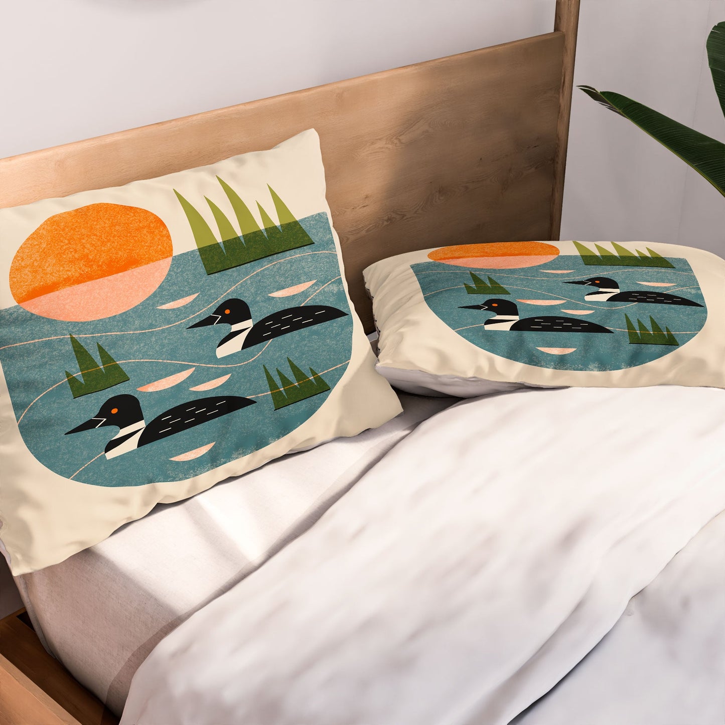 Renea L Thull Loon Lake Pillow Shams