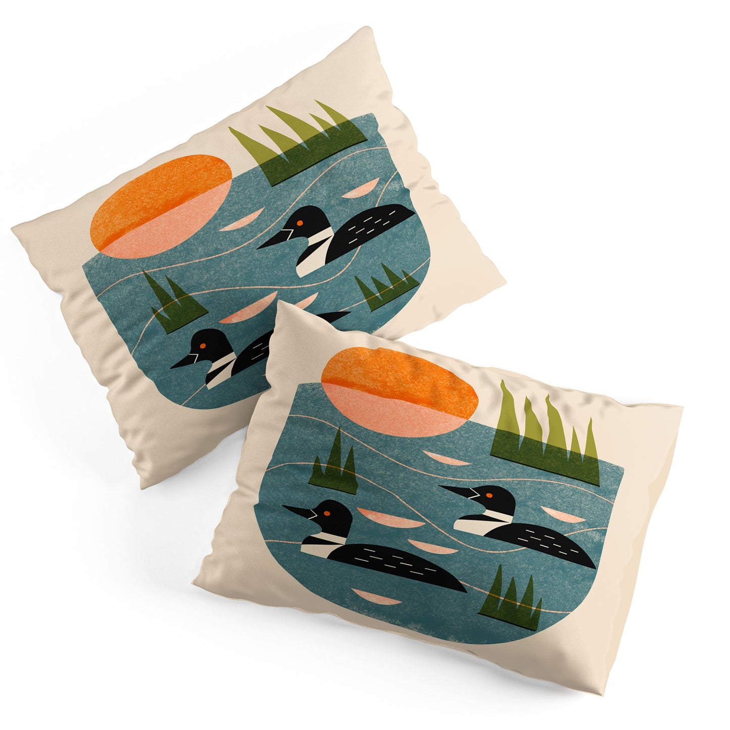 Renea L Thull Loon Lake Pillow Shams