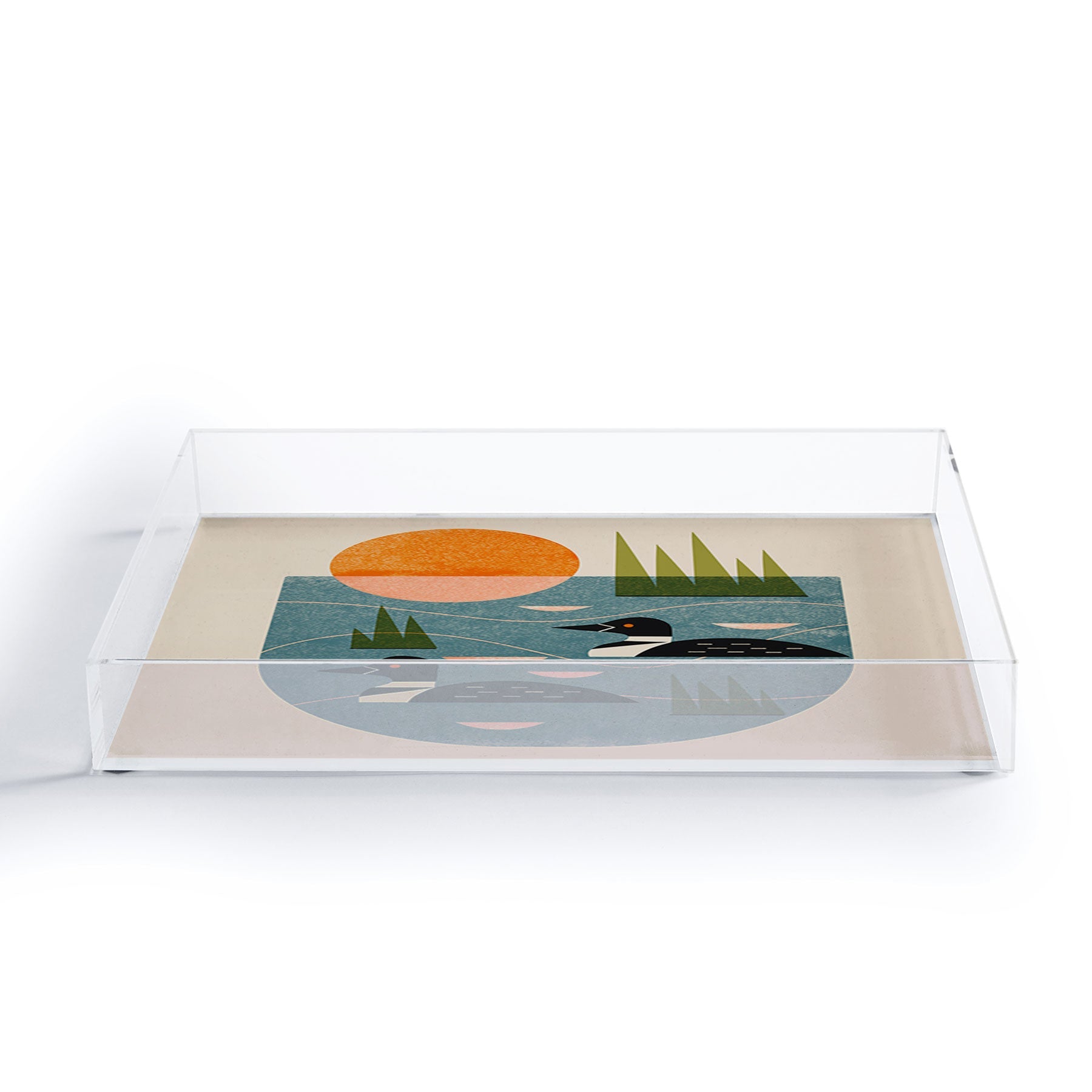 Renea L Thull Loon Lake Acrylic Tray