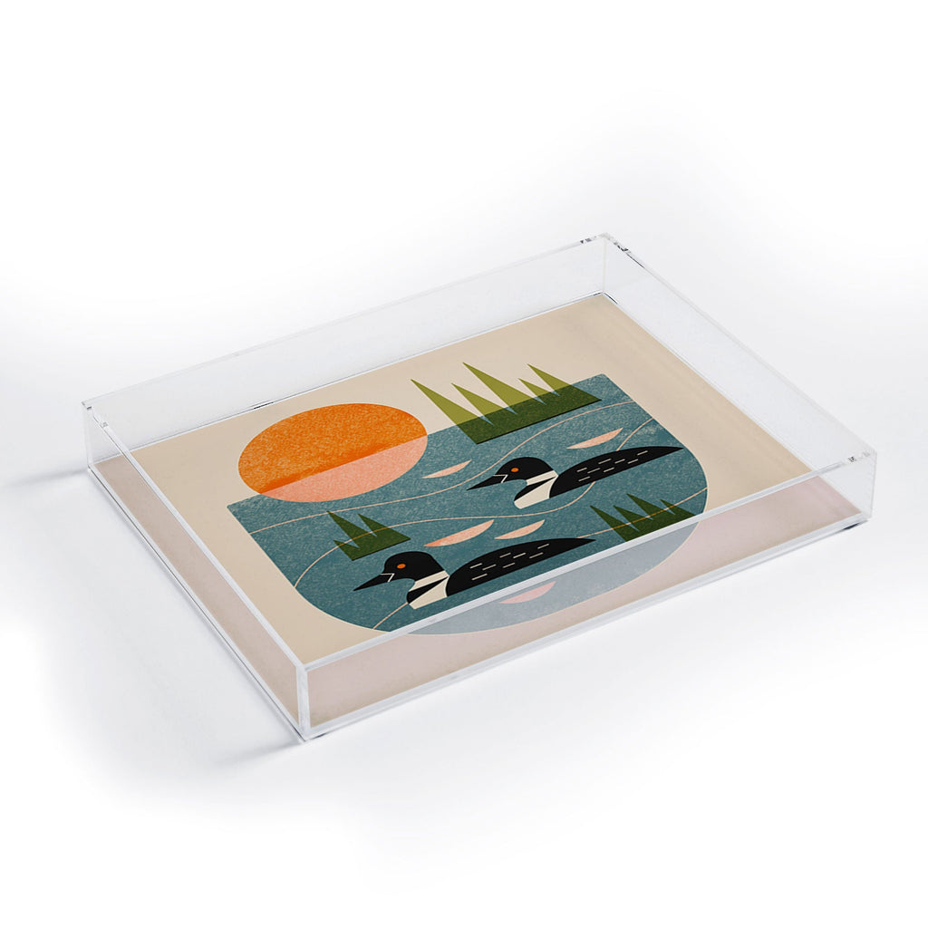 Renea L Thull Loon Lake Acrylic Tray