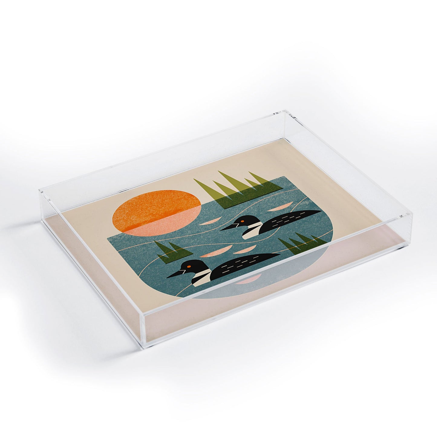 Renea L Thull Loon Lake Acrylic Tray