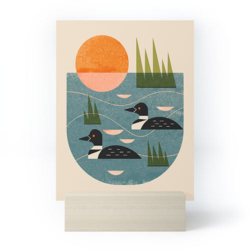 Renea L Thull Loon Lake Mini Art Print