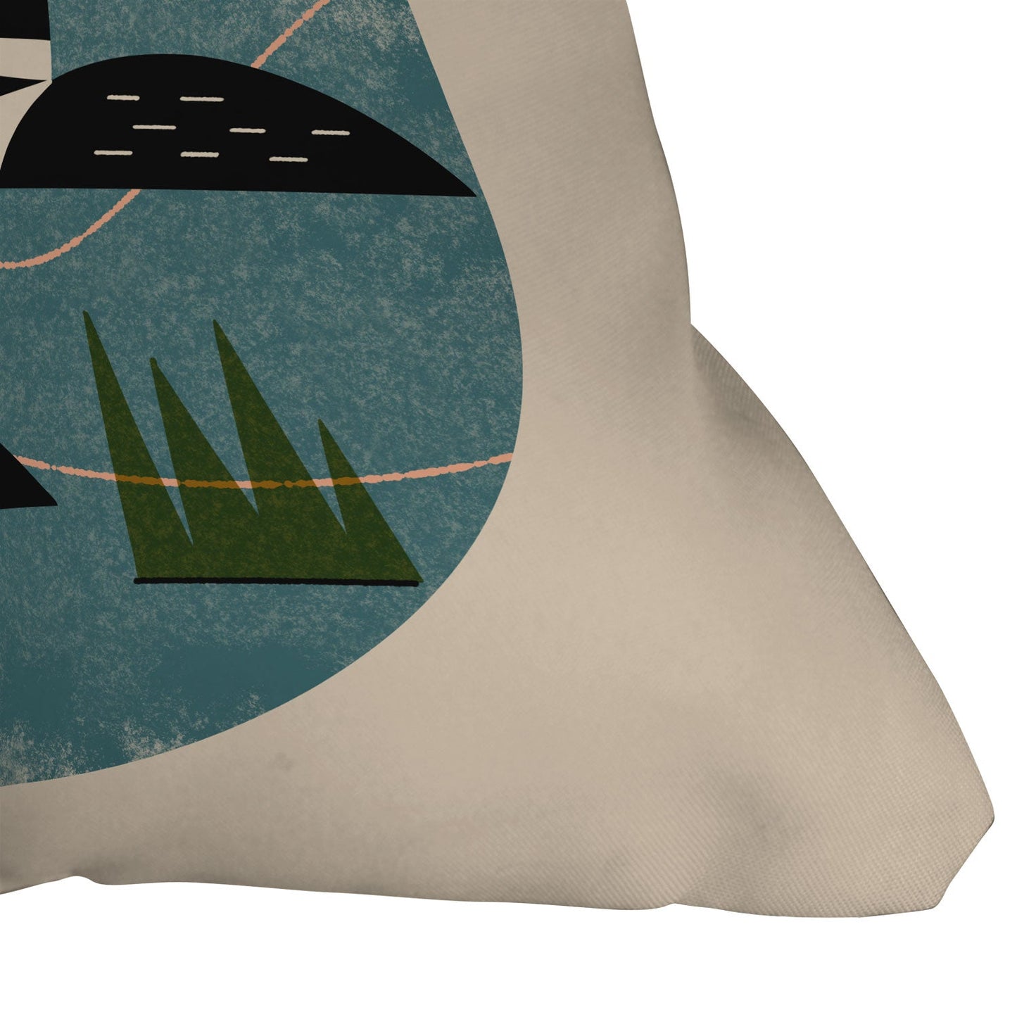 Renea L Thull Loon Lake Outdoor Throw Pillow