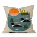 Renea L Thull Loon Lake Throw Pillow