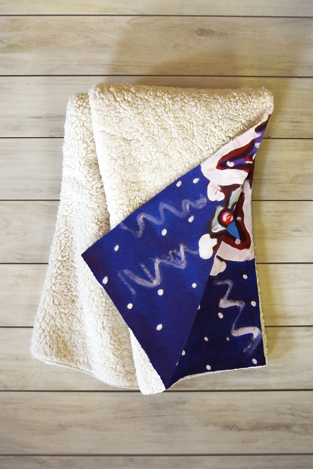 Renie Britenbucher Oh Christmas Tree Fleece Throw Blanket