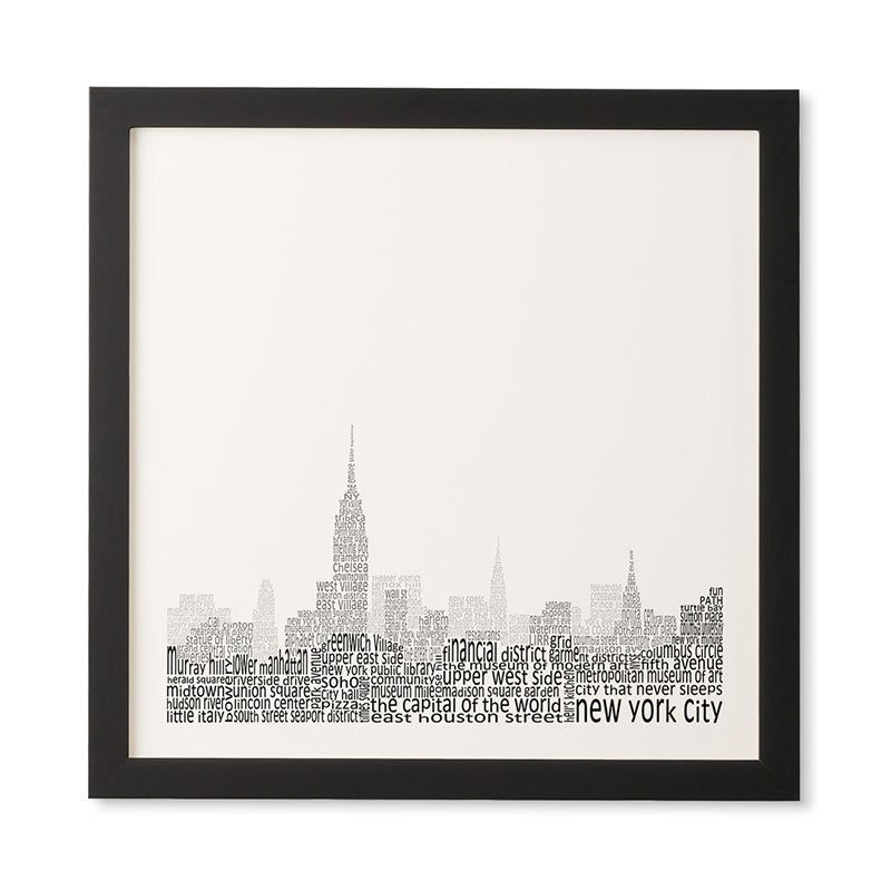 Restudio Designs New York Skyline 1 Framed Wall Art