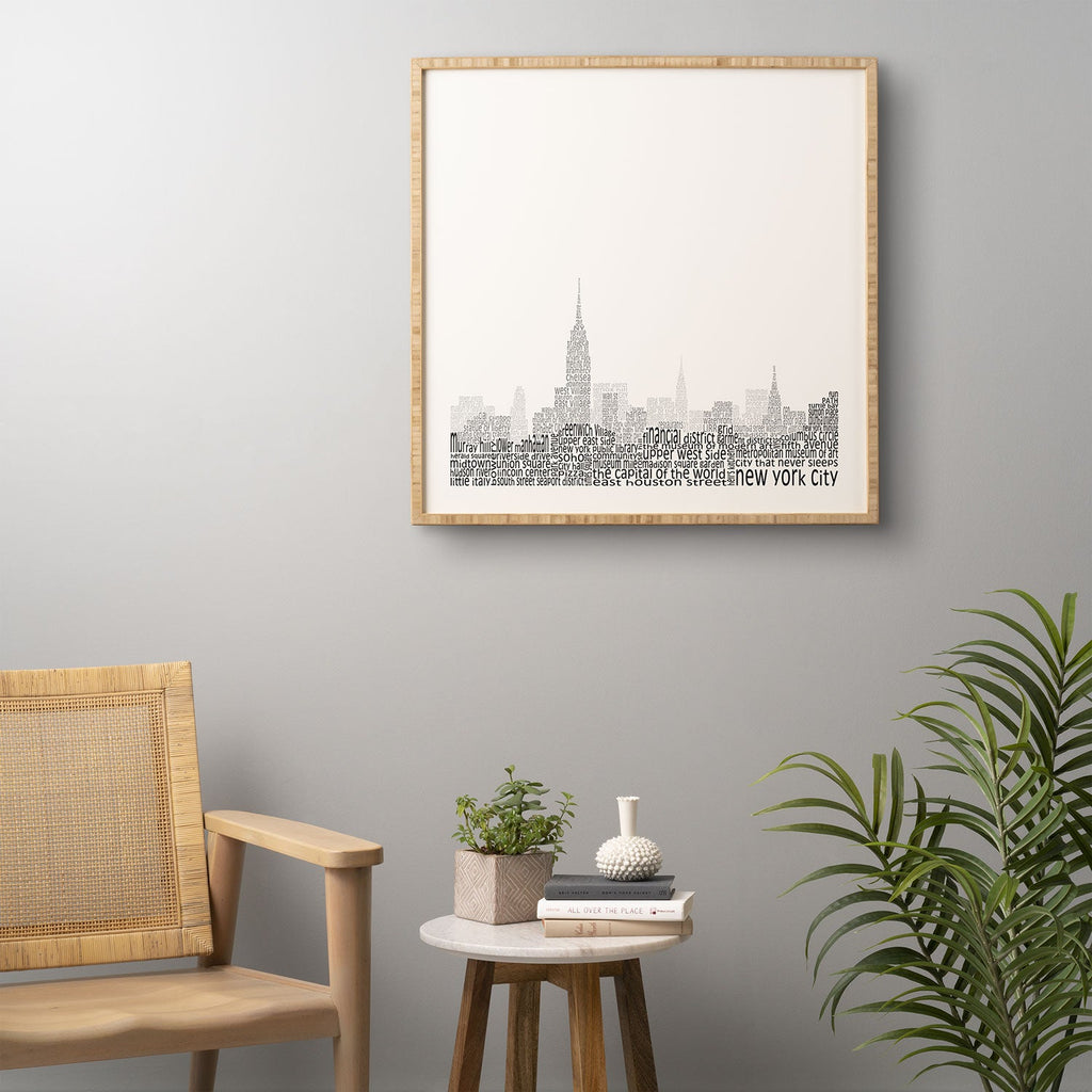 Restudio Designs New York Skyline 1 Framed Wall Art