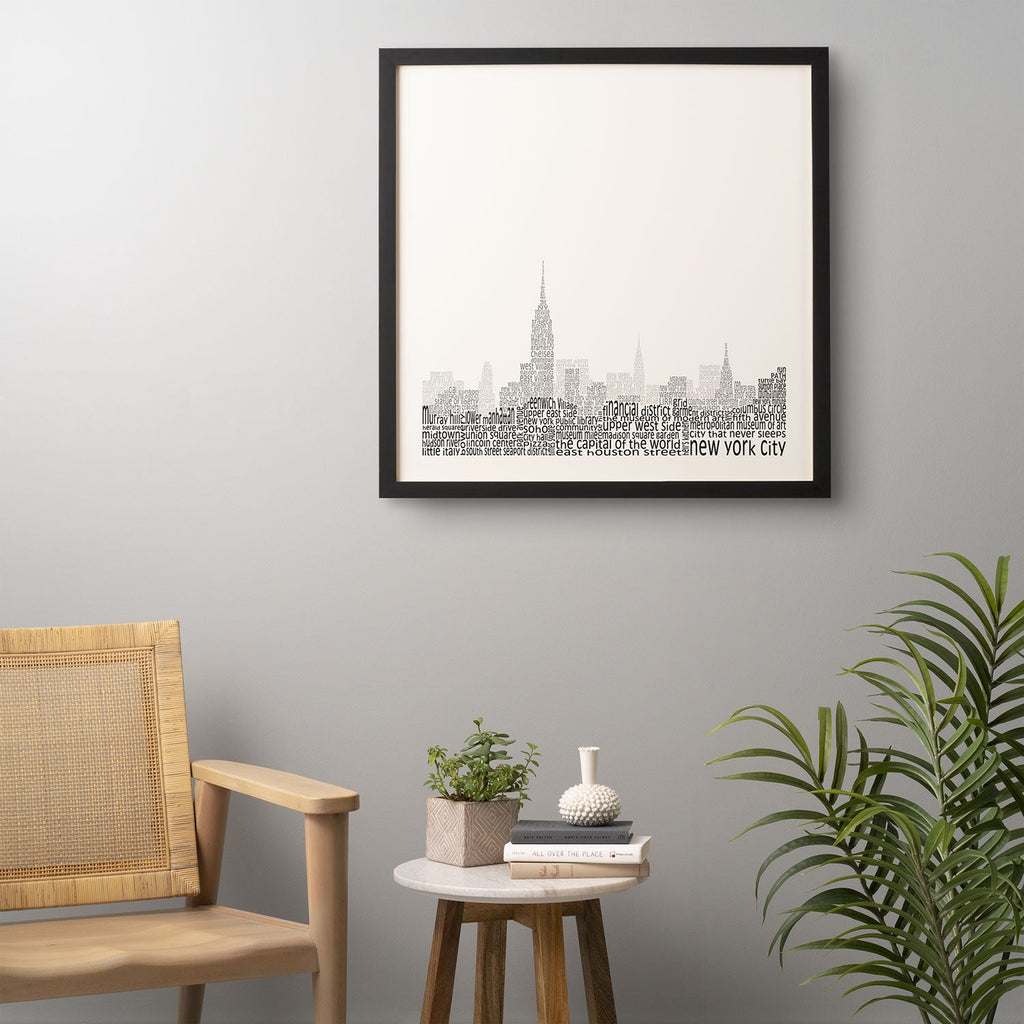 Restudio Designs New York Skyline 1 Framed Wall Art