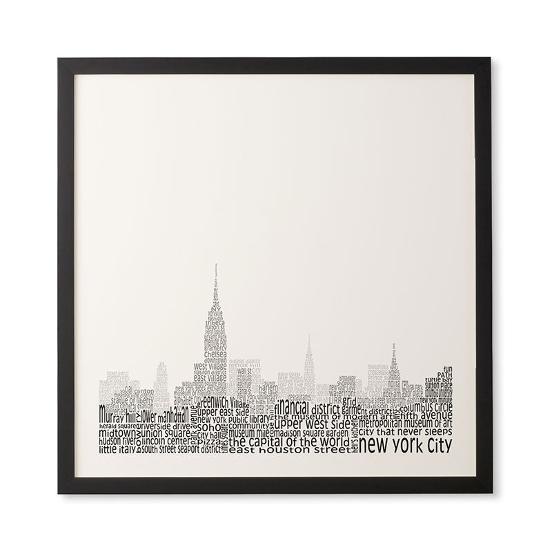 Restudio Designs New York Skyline 1 Framed Wall Art