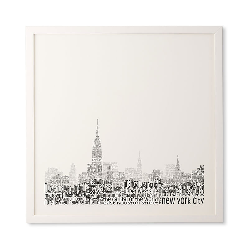 Restudio Designs New York Skyline 1 Framed Wall Art