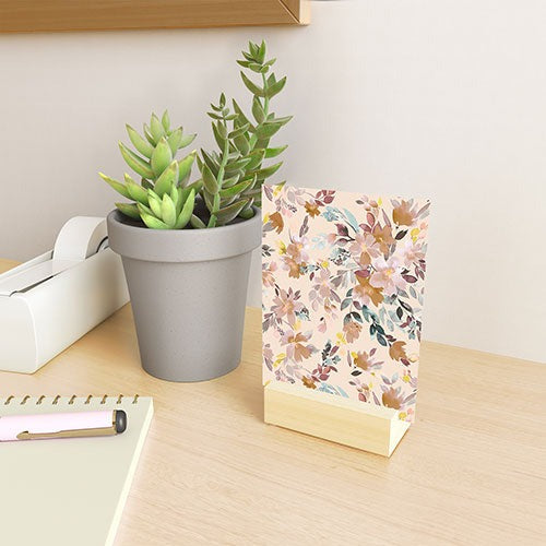 Ninola Design Botanic Retreat Floral Oleander Whimsical Soft Pink Mini Art Print