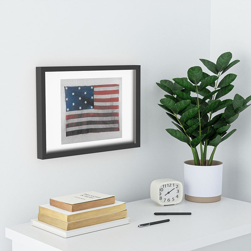 DENY Designs Flag Attributed to Elizabeth Schuyler Hamilton Recessed Framing Rectangle