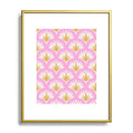 Jennifer Labre Pink Palmetto Metal Framed Art Print
