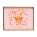 Little Om Zodiac Sign Capricorn Rectangular Tray